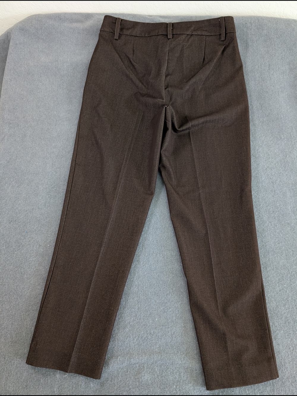 NWT Zac & Rachel Womens Size 6 Chocolate Brown Ankle Dress Pants Stretch Trouser - Picture 10 of 10